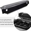 Utheer Grill Parts Heat Plates Replacement for Dyna-Glo DGC310CNP-D 3-Burner Propane Gas Grill, Porcelain Steel Heat Shield Tent Flavor Bars Flame Tamer Parts, 3 Pack