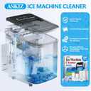 100 Pack Ice Machine Cleaner Descaler Tablets-Ice Maker Cleaner Compatible with Frigidaire, Opal, GE Profile, Kitchenaid, Nickel Safe Scale Remover for Countertop, Nugget Ice Makers