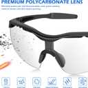OXG 6 Pack Tinted Safety Glasses for Men Women, Safety Goggles ANSI Z87.1 Protective Eyewear Scratch Resistant Eye Protection