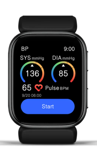 YHE 24/7 Blood Pressure Smartwatch BP Doctor Fit