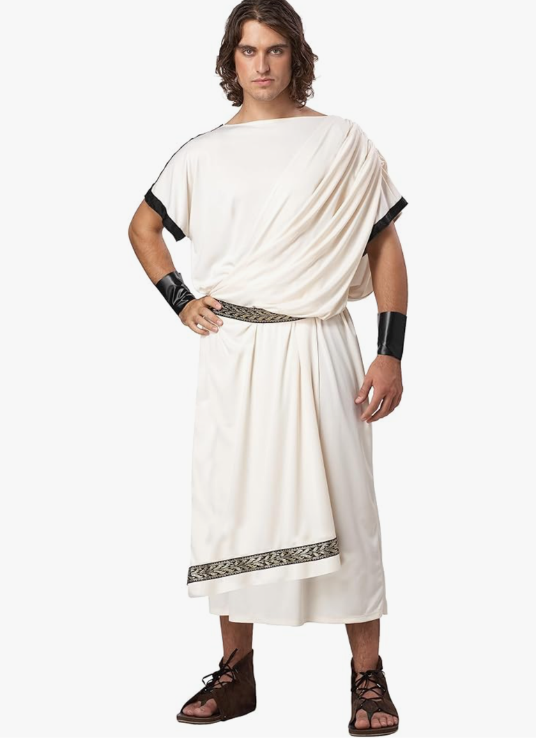 California Costumes Men's Deluxe Classic Toga Set, M/L