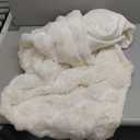 blunique Ultra Soft Cozy Faux Fur Throw Blanket, Fuzzy Plush Thick Bubble Blanket, Luxury Fluffy Blanket for Couch, Sofa, Bedroom, and Living Room, 50x60 Inches, Cream White