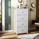 YITAHOME Dresser with 4 Drawers, 17.7"D x 11.8"W x 37.4"H