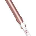 Conair Double Ceramic 1 -Inch Long Barrel Curling Iron, 1-Inch Barrel Creates Loose Curls, Hair Curler for Use on Medium & Long Hair, White/Rose Gold