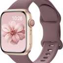 Sport Silicone Band Compatible with Apple Watch Bands 40mm 38mm 41mm 44mm 45mm 42mm 49mm Women Men,Soft Wristband Waterproof Replacement Sport Strap for iWatch Bands Series 9 8 7 6 5 4 3 2 1 SE Ultra