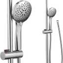 Moen Chrome Eco-Performance 5-Function Handheld Removable Shower Head, Adjustable 30-Inch Slide Bar and 69-Inch Long Hose, 3558EP