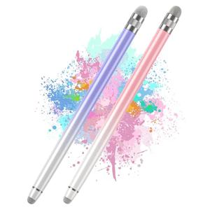 Bopomofo 2PCS Stylus Pens for Touch Screens,Stylus Pen for iPhone/iPad/Tablet Android/Microsoft Surface,Compatible with Touch Screens(White Pink/White Purple) Missing Piece