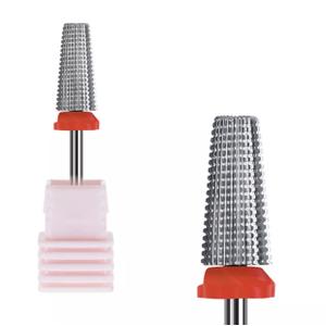BillioNoire Beauty - 5 in 1 Nail Cone Bit - Acrylic and Gel Nail Extension - Steel Cuticle Remover (Fine)