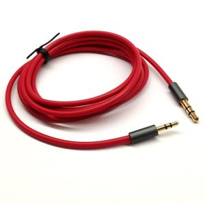 Red 3ft Gold Plated Design 3.5mm Male to 2.5mm Male Car Auxiliary Audio Cable Cord Headphone Connect Cable for Apple, Android Smartphone, Tablet and MP3 Player