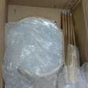 3PCS Cylinder Pedestal Stands for Parties, Gold Metal Plant Round Cylinder Stands for Party Flowers, Display Columns Pedestal Stand Cylinder Tables for Vases Birthday Party Backdrop Decorations