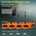 E-HEELP Cordless Electric Car Jack Kit 5 Ton with Battery, Pump and Wrench