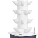 1 Set Hydroponic Growing Tower with 10L Tank, 6 Layers 30 Plants Indoor Hydroponics Growing System, Soilless Cultivation Herbs Fruits Vegetables Vertical Planter Tower Garden Kit