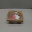 0.8L Small Tempered Glass Casserole Dish for Oven with Lid, Round Microwave Oven Baking Dish with Glass Lid