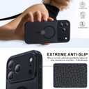 Magnetic for iPhone 17 Pro Case [Full Camera Protection][Military-Grade Protection][Compatible with MagSafe] Shockproof Protective Slim Phone Case for iPhone 17 Pro, Black