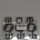 Goowin Shower Curtain Hooks, 12 Pcs Shower Curtain Rings, Durable Rust Proof Black Shower Curtain Hooks, Shower Rings for Curtain, Double Glide Shower Hooks for Shower Curtain Rods, Black (Classic - 12 Pack)