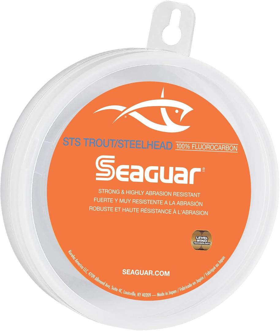 Seaguar STS Trout/Steelhead 100% Fluorocarbon Fishing Line 6lbs, 100yds Break Strength/Length - 06STS100