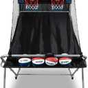 Pop-A-Shot - Dual Shot Sport | Arcade Basketball Game for Home | Paddle Scoring Hoop, 10 Game Modes, 4 Balls | Foldable for Easy Storage | Fun for All Players, 46 x 81 x 81 inches