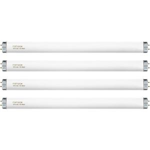 T12 15 Watt Fluorescent Bulb, 18 Inches F15T12/CW Straight Tube, Medium Bi-Pin Base, Cool White 4000K 800 Lumens 4 Count