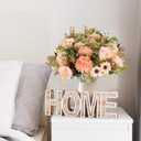 Erweicet Artificial Flowers 3 Bundles Fake Fall Flowers Pink Fake Roses Autumn Faux Flowers Silk Bouquets with Hydrangea Arrangement for Fall Wedding Party Bridal Baby Shower Home Decor(Champagne)