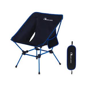 MOON LENCE Portable Camping Chair, Backpacking Chair, Ultralight & Compact, 400 lbs Capacity, for Outdoor Camp, Travel, Beach, Picnic, Hiking (Blue)