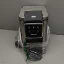 Single Serve Coffee Maker for K-Cup Pod and Grounds, Hot and Iced Coffee Maker, 6 to 14oz Brew Sizes, 50oz Removable Reservoir, Strong Button Feature, Fit 6.5" Mugs, Stainless Steel, Black (11.2 Inch)