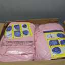 Realspring Inflatable Bean Bag Chairs Outdoor Blow up Camping Chairs Inflatable Lazy Sofa Folding Portable Bean Bag Loungers Couch for Movie Night(Light Pink,6 Pcs)