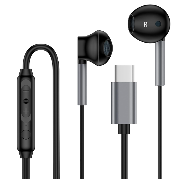 Ear Buds Wired USB C S25 Edge Wired Headphones for Galaxy S25 Ultra S24 FE S23 S22 A16 A26 A36 A56 A15, in-Ear Headphone with Microphone Type C Stereo Earbuds for Goggle Pixel 9 8 7 Pro 8A 7A