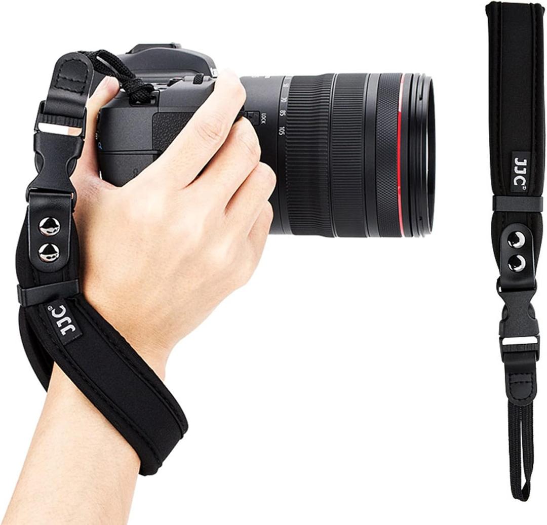 Quick Release Soft Neoprene Camera Hand Wrist Grip Strap for Sony A7CII A7CR A7RV A7IV A6700 Canon EOS R5 R6 R7 R8 T8i T7 T7i 90D Fuji X Half X100VI XT5 XT4 XT30II Nikon Z8 Z6 Z7 II Z5 Zfc Zf Z50 Z30
