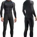 Divmystery Wetsuits for Men Women Chest Back Front Zip- 3/2mm Shorty Full Body Wet Suits for Men Women, Wetsuit in Cold Water for Surfing Diving Snorkeling Kayaking Paddleboarding Water Sports, X-Small