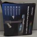 Pool Fountain with 8-Color 4-Mode LED Lights, Above/Inground Pool Fountain Lights with Remote, 360Adjustable Pool Sprinkler for Relaxation & Cooling 10-20F