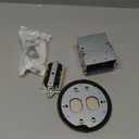 Leviton 15 Amp 1-Gang Floor Box Assembly, Commercial Grade, Tamper-Resistant, Self-Grounding, 25251-TFN