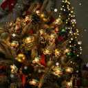 2 x 2 Pack Battery Operated Christmas Lights for Tree Decorations7ft 20 LEDs Farmhouse Truck String Lights for Indoor Christmas Tree Garland DecorWarm White