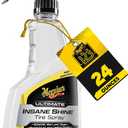 3 x Meguiar's Ultimate Insane Shine Tire Spray - Premium Tire Dressing that Delivers a Lasting High Gloss Wet Look and is Easy to Use; Advanced Tire Shine that Bonds for a Long-Lasting Finish, 16 Oz Spray
