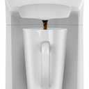 BELLA Dual Brew Single Serve Coffee Maker, Brews both Kcup and Ground Coffee, Large 14oz Capacity, Easy One Touch, Auto Shutoff, White