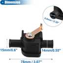 X AUTOHAUX HVAC Heater Control Valve for Toyota Tacoma Base, SR5 2.4 2.7 3.4 1995-2000 No.87240-04020/8724004020