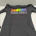 Pickleball Long Sleeve T-Shirt (Black, S)