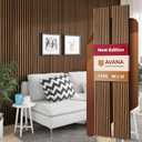 Avana Acoustic Wood Wall Panels  94.4 x 12.6 Inch Rustic Walnut Acoustic Panels 2 PCs  Wall Panels For Interior Wall Decor For Homes, Offices, Studios  Sturdy and Durable Wood Panels For Wall