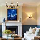 CSZPPQAF Paint by Numbers Kit for Adults Beginner, Starry Sky Moon Paint by Number Kits on Canvas, DIY Easy Acrylic Watercolor Oil Painting by Numbers for Home Wall Decor 16X20inch