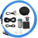 Portable Active Loop Antenna, GOOZEEZOO HFDY Shortwave Antenna 50KHz-500MHz HF AM FM VHF UHF Magnetic Loop Receiving for Ham Radio (with Improved Amplifier)