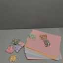 Fuutreo 8 Set Discbound Notebook Cover and Disc Set 8.5 X11.75 Inch Polyethylene Cover with Disc Suitable for Letter Size Fill Page for Work Meeting(Cute Color)