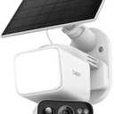 Tapo 2K Outdoor Pan/Tilt Wireless Floodlight Security Camera - Battery Power with Solar, 360 AI Motion Tracking, Person/Vehicle Detection, Subscription-Free Local Storage or Optional Cloud, C615F KIT