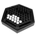 Chess Sets Board Game - Abalone Family Strategy Game for Adult, Desktop Home Marble Chess Game Set for Intellectual Development, Table Games & Party Fun, Set of 2