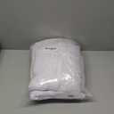 Estelar Textiler White Linen Boho Farmhouse Curtains for Bedroom, Textured Embroidered Curtains 84 Inches Long, Soft Light Filtering Semi Sheer Grommet Top Drapes for Living Room, 52Wx84L, 2 Panels