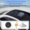 Starlink Mini Mount, Starlink Mini Suction Cup Mount, Universal Heavy Duty Suction Cup Kit for Car Windows, Sunroofs, RVs, Boats, Secure Holder for Stable Satellite Signal During Road Trips