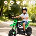 Garvee Electric Dirt Bike for Kids 10-12 Years, 350W Motor 14MPH Off-Road Motorcycle, 12" Fat Tire & Suspension, 24V Rechargeable Battery, 130lbs Load, Ideal Teen Boys Gift