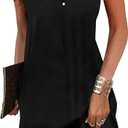 Ladlop Summer Dresses for Women 2025 Beach Loose Casual A Line Dress Sleeveless V-Neck Sundress with Pockets XL