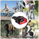 2 x 4Pcs Bike Pedal Straps Adjustable Pedal Toe Clips Straps Tape for Fixed Gear Bike Anti-Slip Double Adhesive Bicycle Feet Straps for Fixed Gear, Road BMX, MTBRed+Black