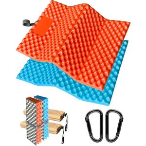 Foam Hiking Seat, Sit Pad, Sit Pads for Backpacking, Seat Cushion with Carabiner Clips, Carry Bag, Waterproof Foam Seat for Camping, Hiking, Outdoor