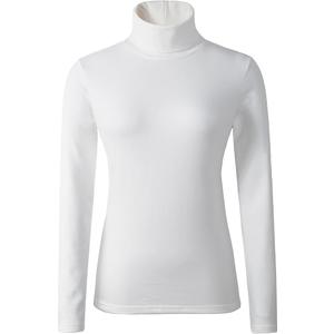 Cotton Women's Turtleneck Long Sleeve Tops Thermal Underwear Base Layer Fall Winter Shirts Sweater, Medium