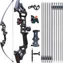 Archery Bows for Adults, Takedown Aluminum Alloy Riser Bow and Arrow Set for Adults Beginners, 30 40 Lbs Right Hand Archery Set with 12 Arrows Recurve Kit, 30lbs